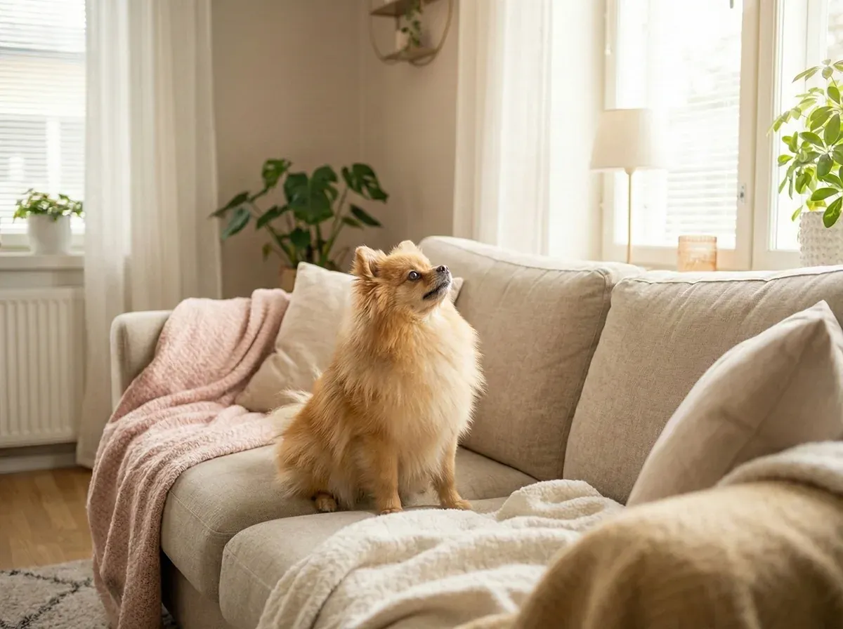 سگ خوشحال در محیط پانسیون